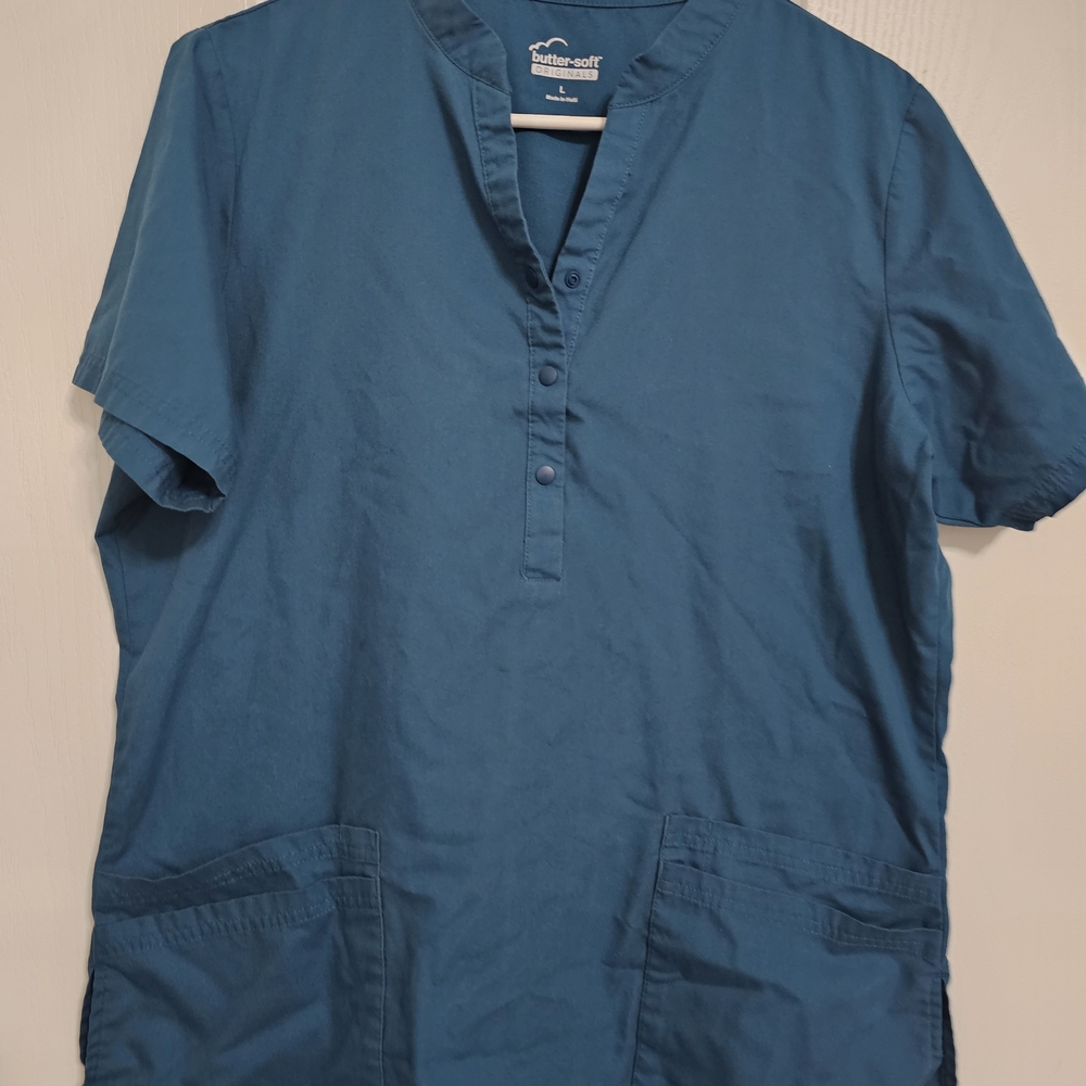 Blue Scrub Top